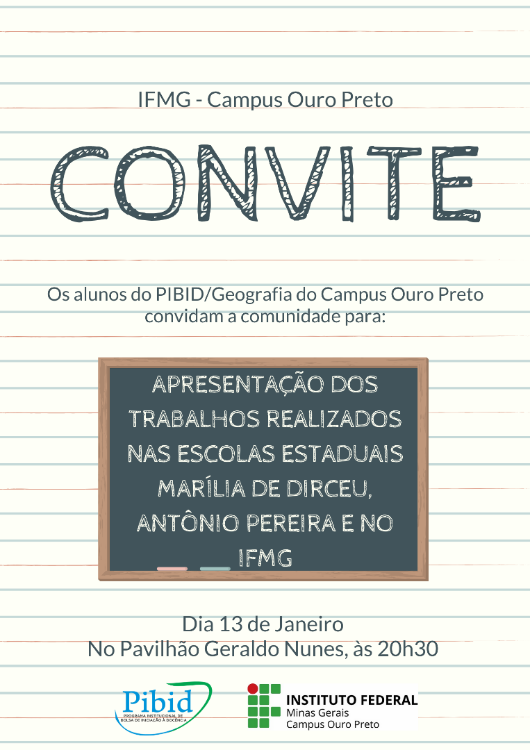 Convite pibid