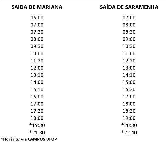Quadro horários Saramenha-Mariana e Mariana-Saramenha.jpeg