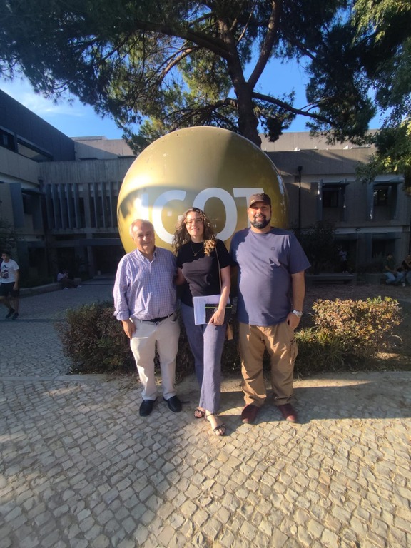 Professores Sérgio Claudino, Cecília Félix e Jairo Rodrigues