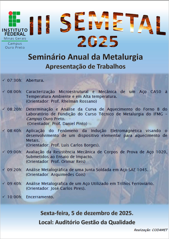 III Seminário da Metalurgia