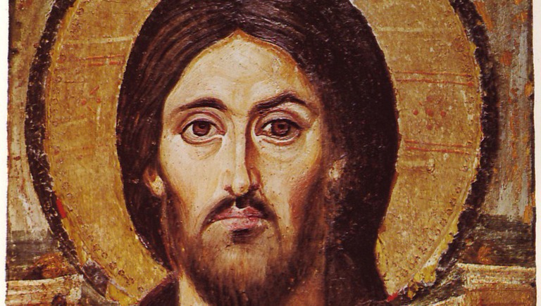 Cristo Pantocrator, representação localizada no Mosteiro de Santa Catarina, no Egito.